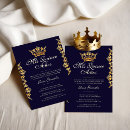 Recherche de gold crown invitations Quinceañera