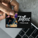 Recherche de tatouage élégant cartes visite Studio de tatouage