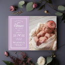 Recherche de de naissance de lavande invitations Moderne