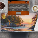 Recherche de bord mer tapis souris Coucher de soleil