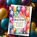 Suche nach geburtstagsballon einladungen Aquarell