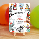 Recherche de de de cirque anniversaire invitations Aquarelle