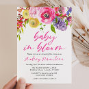 Recherche de grand maman invitations Bébé en fleurs
