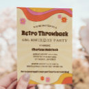 Recherche de fleur hippie colorée invitations Rétro