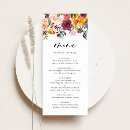 Recherche de menu de de automne mariage mariage menus Aquarelle