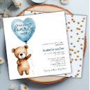 Recherche de carrés bleus et bruns invitations Mother to be