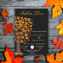 Recherche de arbres de chute invitations Feuilles d'automne
