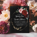 Recherche de bordeaux et blanc mariage invitations Couple
