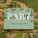 Recherche de panda baby shower invitations Unisexe