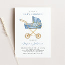Recherche de stroller baby shower invitations Aquarelle
