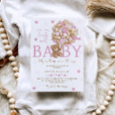 Recherche de elegant pink rose baby shower invitations Ours en peluche