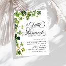 Recherche de shamrock baby shower invitations St patrick
