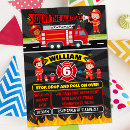 Recherche de tuyau invitations Camion à incendie