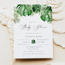 Recherche de watercolor leaf invitations Gender neutral