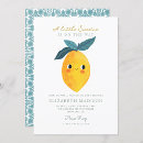 Recherche de citrus baby shower invitations Petit bonbon