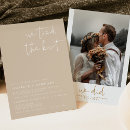 Recherche de elopement invitations Nous avons fui