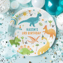 Recherche de dinosaures assiettes Anniversaire dinosaure