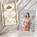 Recherche de papillon vintage invitations Vert