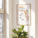 Suche nach florida reise poster Aquarell