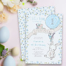 Recherche de lapin bleu invitations Ballon