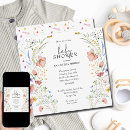 Recherche de fleur baby shower invitations Chic boho