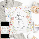 Recherche de nature baby shower invitations Neutre