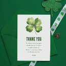 Recherche de shamrocks vœux cartes Aquarelle