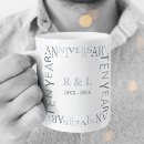 Recherche de 10 ans de mariage tasses Élégant