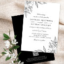 Recherche de qr code mariage invitations Floral