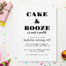 Recherche de booze invitations Noir et blanc