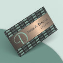 Recherche de métal de cuivre cartes visite Customer