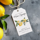 Recherche de citron étiquettes cadeau Aquarelle