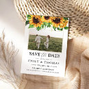 Suche nach sonnenblume save the date Fotokarte