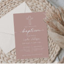 Recherche de croisé baptême invitations Élégant