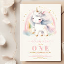 Recherche de unicorn 1ans anniversaire invitations Magique