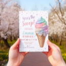 Recherche de crème glacée pastel invitations Fête d'anniversaire