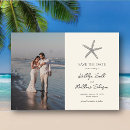 Recherche de beach wedding save the dates Étoile de mer