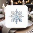Recherche de flocon neige dessous de verres Saison hivernale