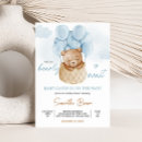 Recherche de teddy bear invitations Bleu