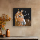 Recherche de cheval blanc horloges Animal de ferme