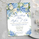 Recherche de blue hydrangea bridal shower invitations Calligraphie