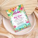 Recherche de luau baby shower invitations Fleurs d'hibiscus