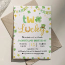 Recherche de trèfle chanceux invitations Aquarelle