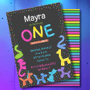 Recherche de couleurs néon invitations Pour enfants