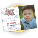Recherche de avion rouge invitations Boy