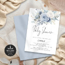 Recherche de blue floral baby shower invitations Fleurs bleues