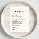Recherche de de menu chic mariage menus Moderne