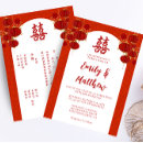 Recherche de lanterne rouge invitations Double bonheur