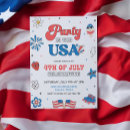 Recherche de usa invitations Rouge blanc et bleu