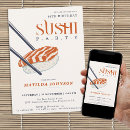 Recherche de sushi anniversaire invitations Adulte